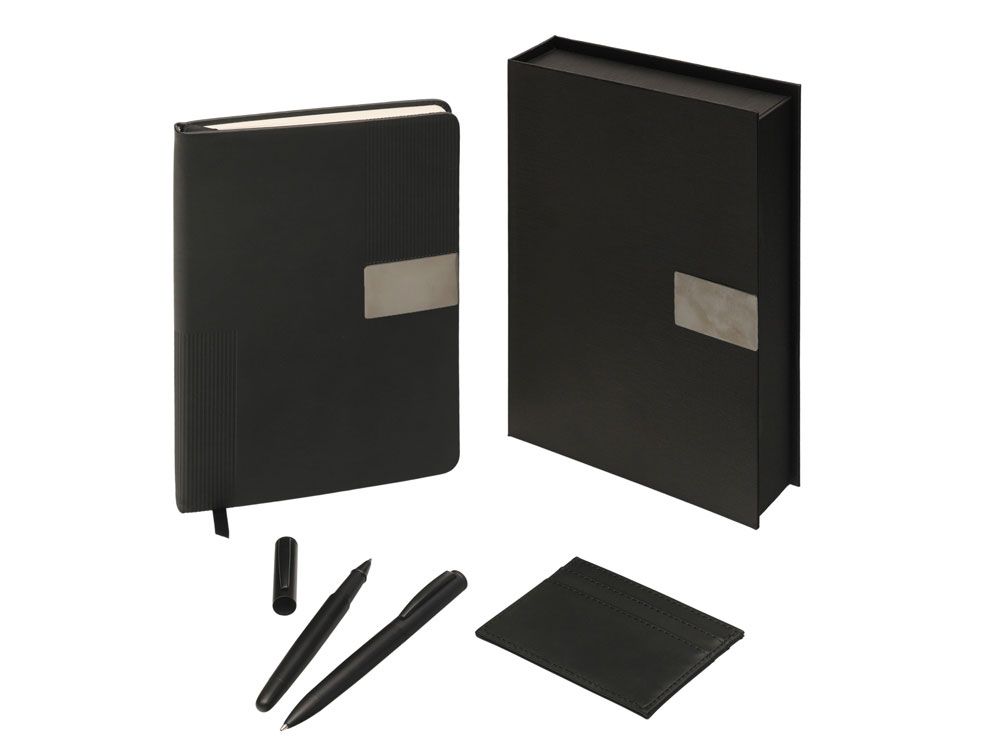 Подарочный набор «Goethe» с блокнотом А5, 2-мя ручками и картхолдером