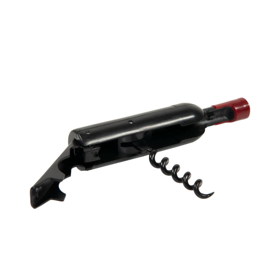 Штопор с открывалкой  "Сомелье"; 11,5х2,4см; пластик