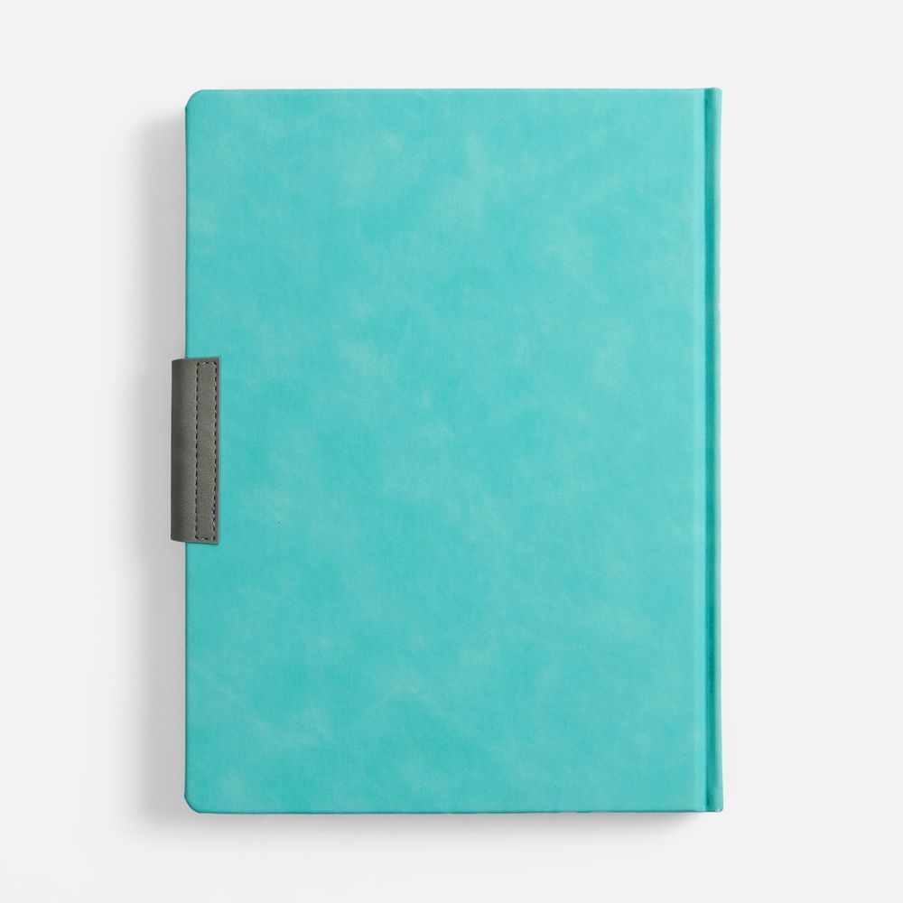 Ежедневник Grande Strap на заказ, датированный, бирюзовый