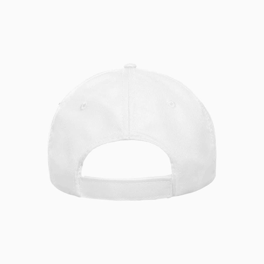 Бейсболка RECY SIX, 6 клиньев, застежка-липучка, белый, 100 % переработанный полиэстер, 220 г/м2    