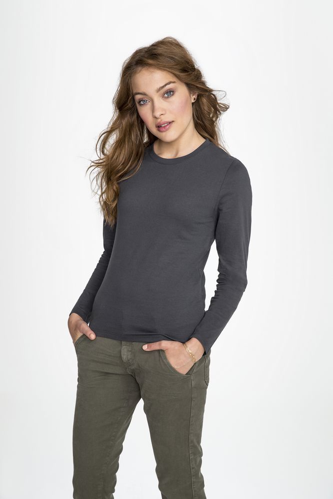 Футболка с длинным рукавом Imperial LSL Women черная, размер S