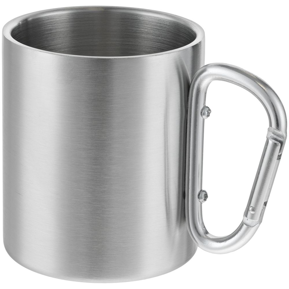 Кружка Trek, с серебристой ручкой-карабином Кружка Trek, с серебристой ручкой-карабином