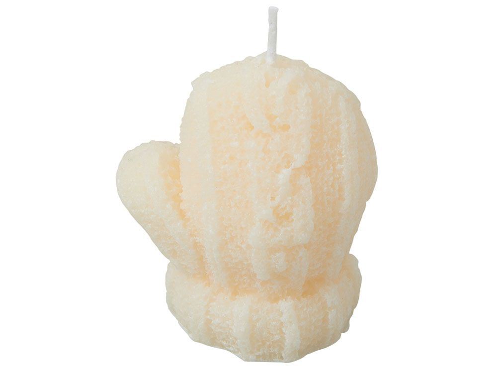 Свеча "Рукавичка", молочный