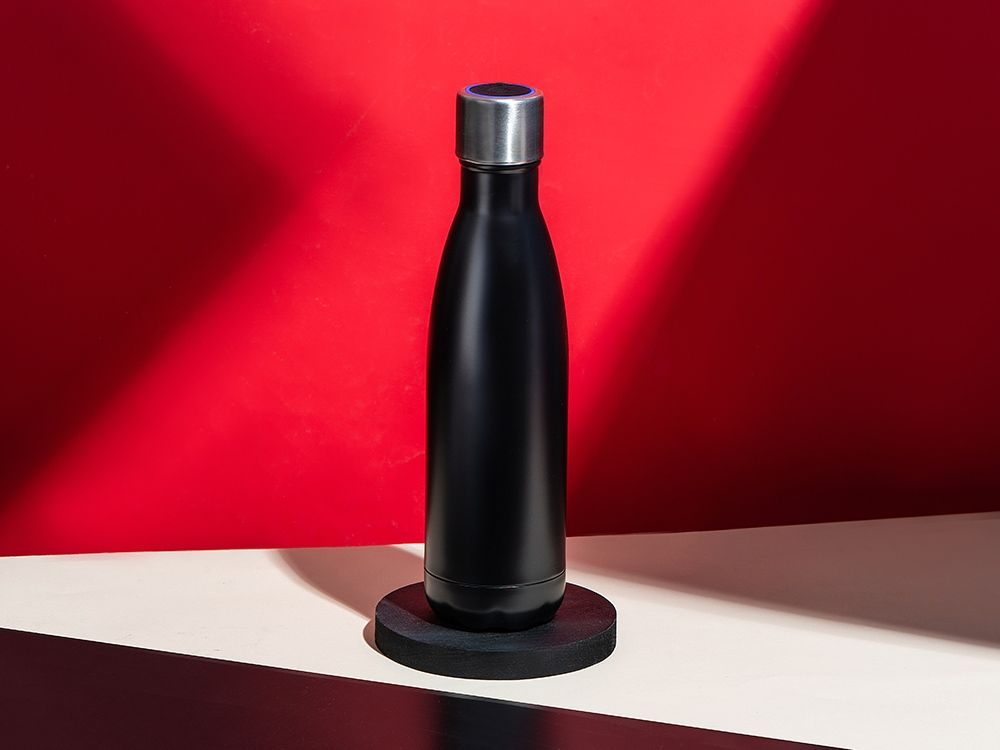 Вакуумная термобутылка с УФ-стерилизацией "Photon", черный, 500 мл