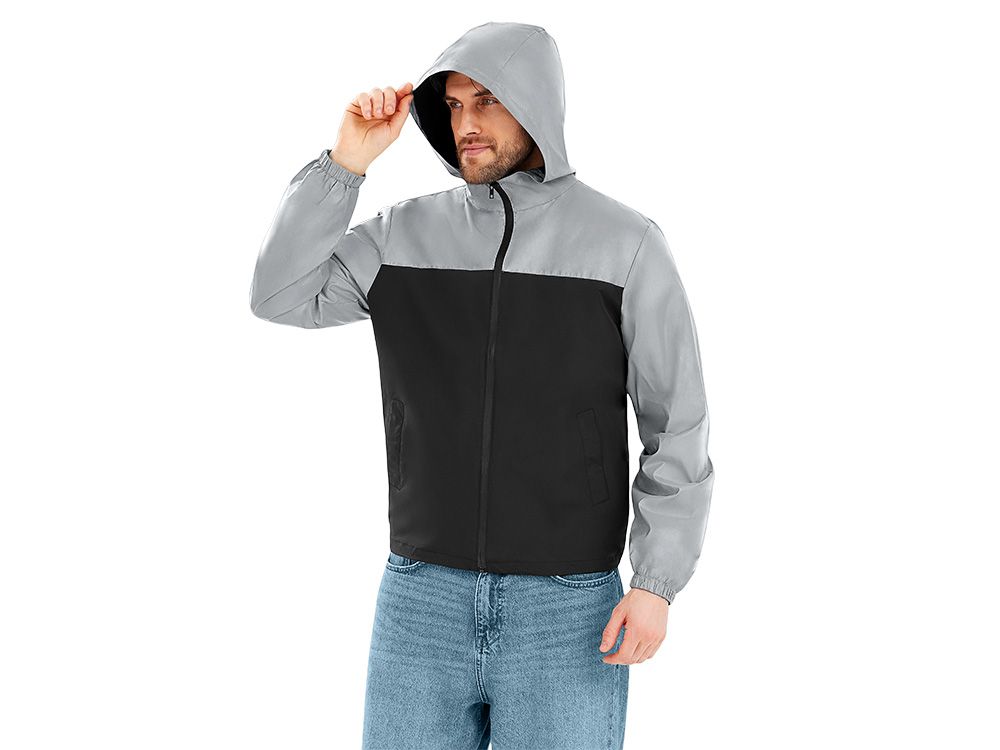 Ветровка светоотражающая «Рефлектор гибрид», светоотражающий/черный