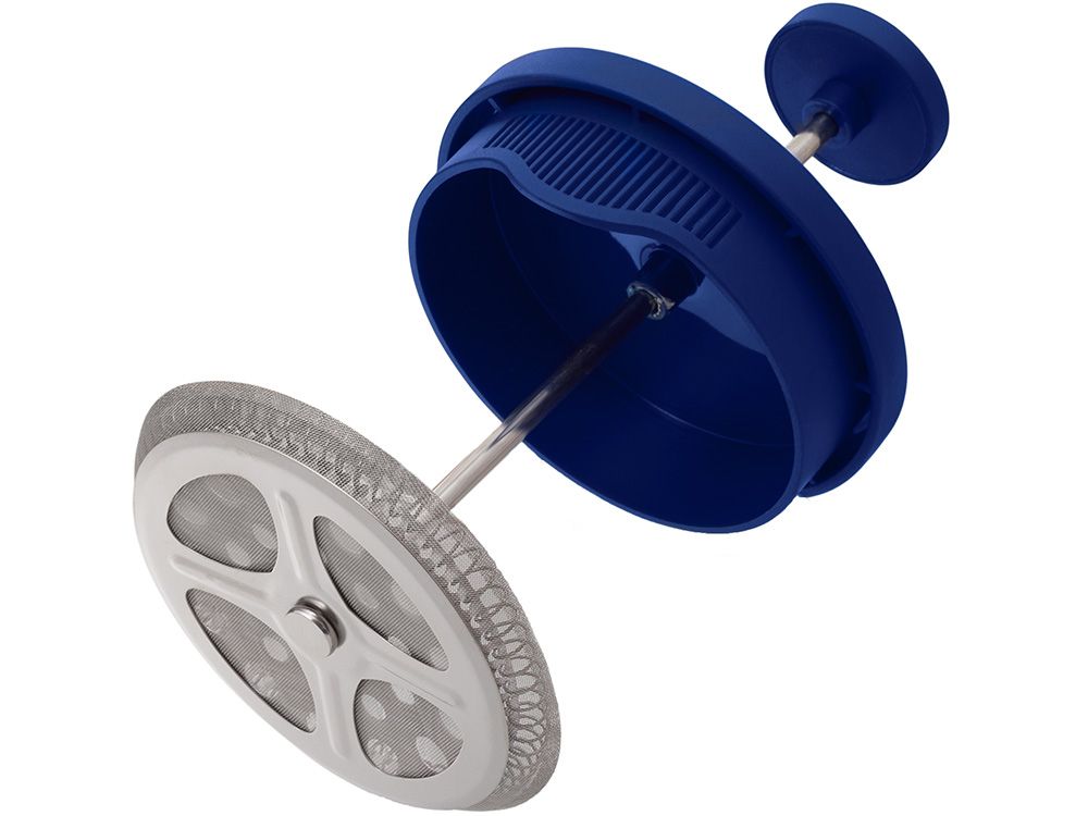 Пластиковый френч-пресс "Intense", 600мл, темно-синий