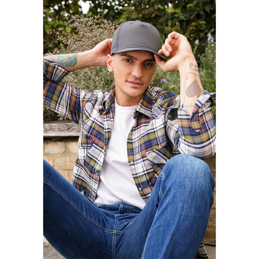 Бейсболка "RAY-S", 5 клиньев, застежка на липучке, белый, 100 % полиэстер, 106 г/м2