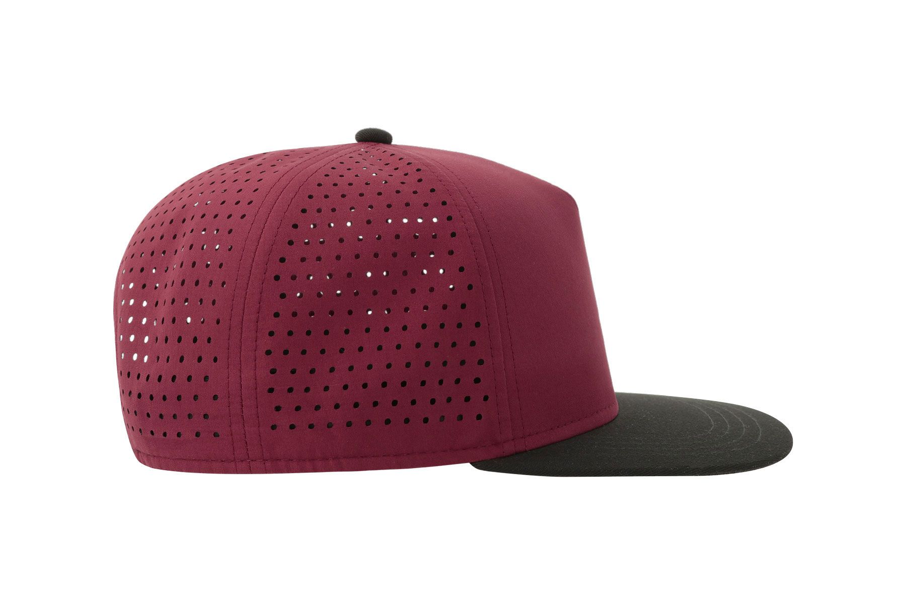 Бейсболка "Bank Five-S", 5 клиньев, бордовый/черный, 100% полиэстер 120 г/м2        