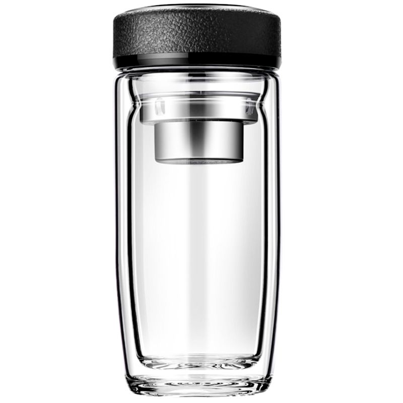 Термос стеклянный с LED-дисплеем Smartview, чёрный