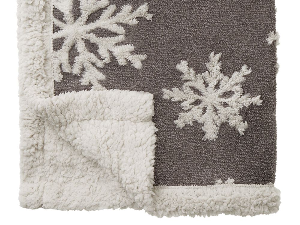 Плед Snowflake новогодний с капюшоном