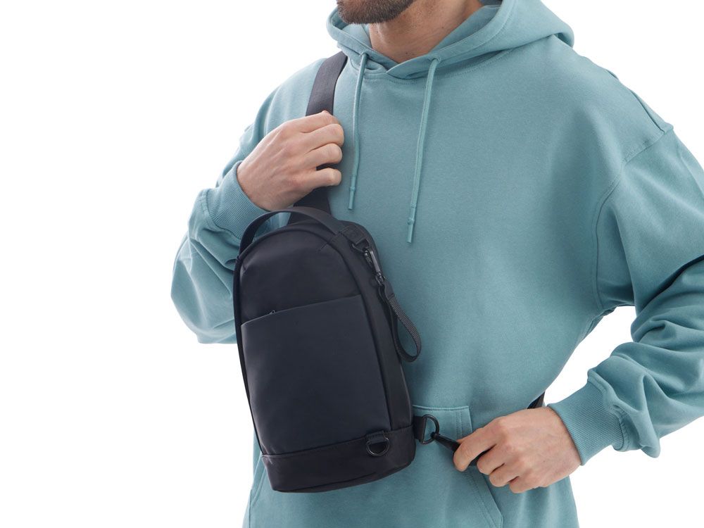 Рюкзак на одно плечо Silken, черный