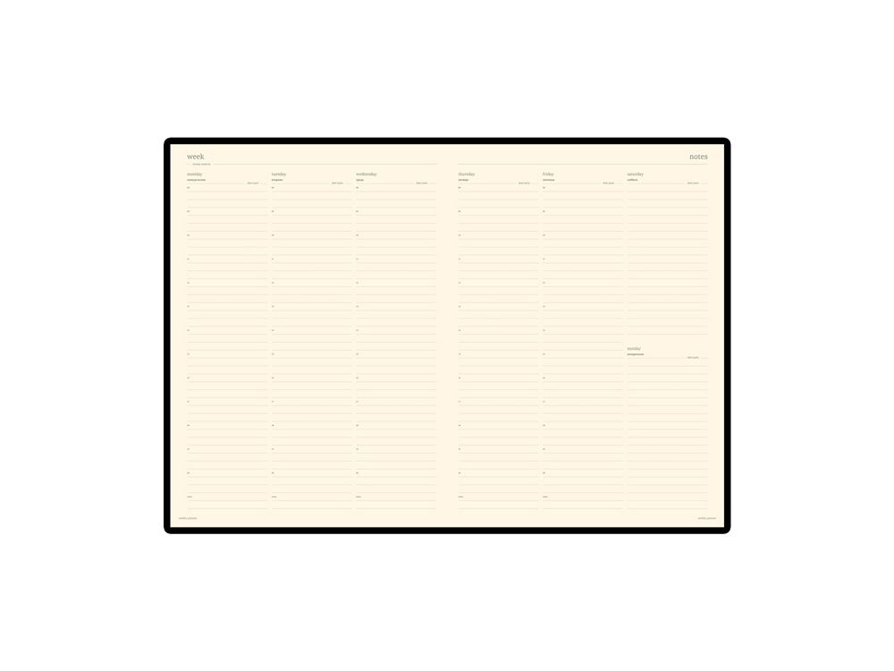 Еженедельник недатированный А4 «Profy»