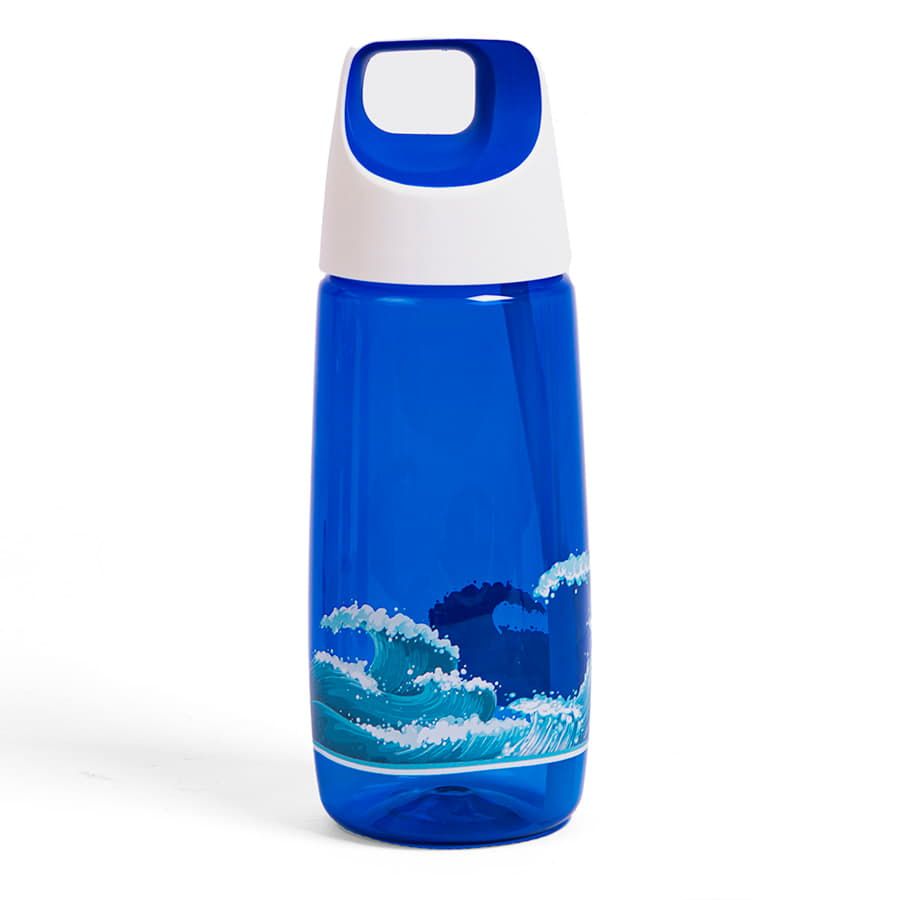 Бутылка для воды TUBE, 700 мл; 24х8см, красный, пластик rPET