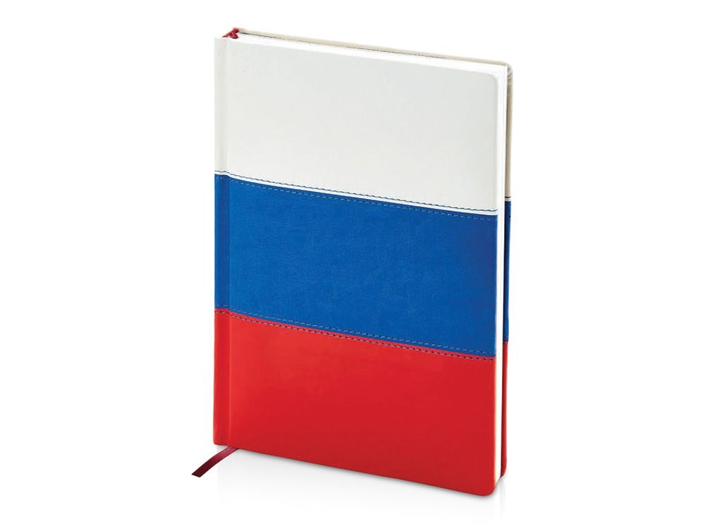 Ежедневник недатированный А5+ "Россия. Флаг"