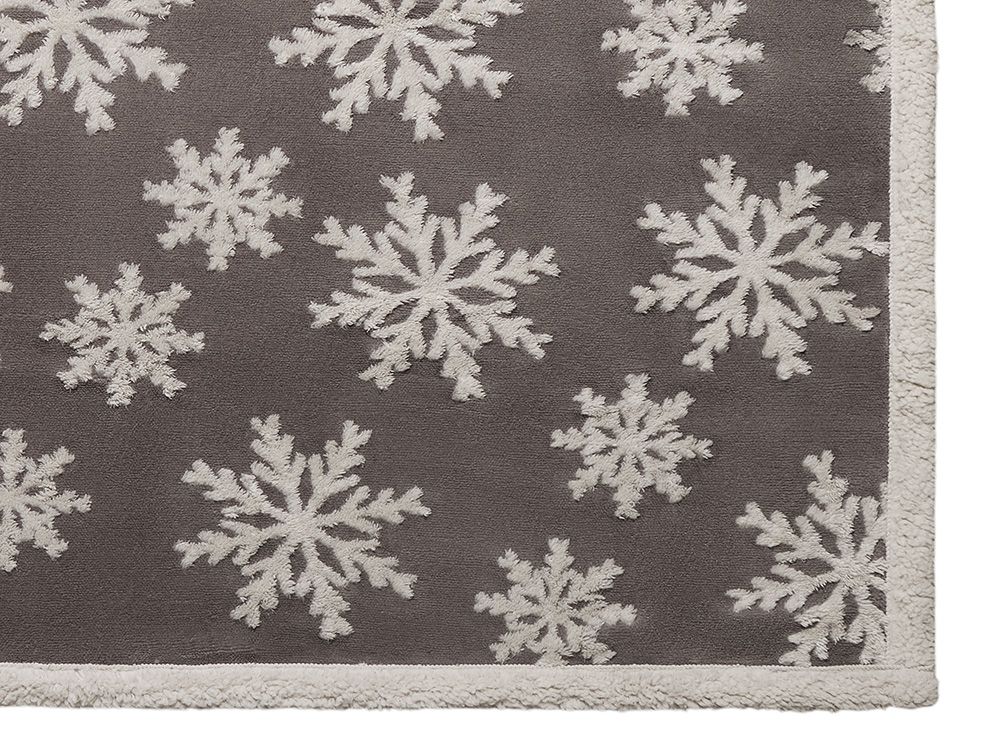 Плед Snowflake новогодний с капюшоном