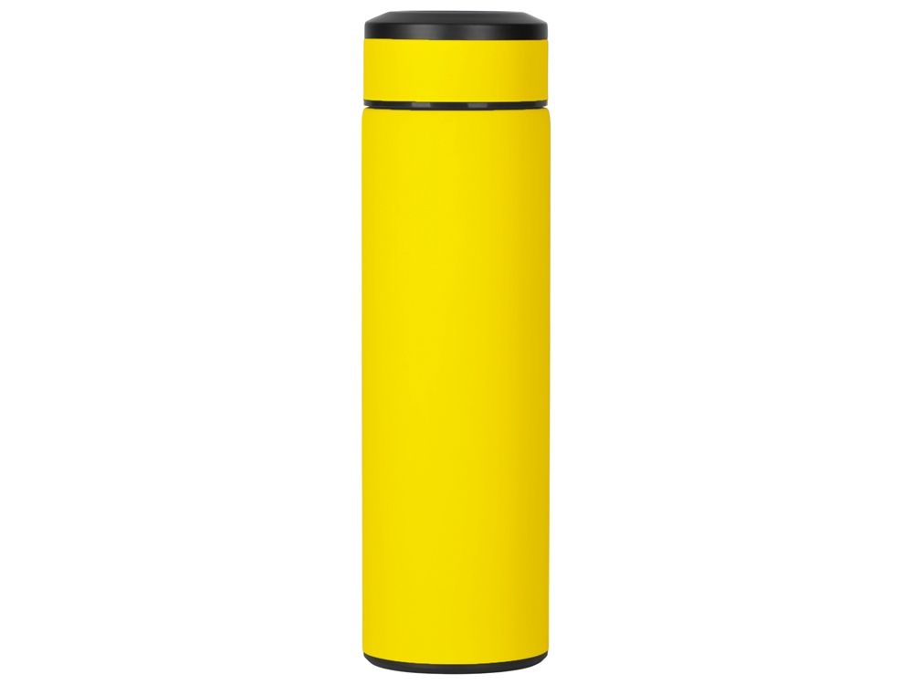 Вакуумный термос "Vacuum Flask C1", soft touch, 420мл, желтый