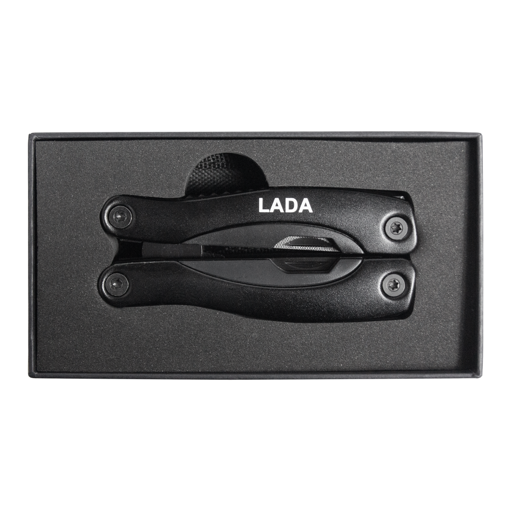 Мультитул Tools Birmingham Print Sample Lada (мультиинструмент) 11 в 1 c чехлом, в подарочной коробке, черный