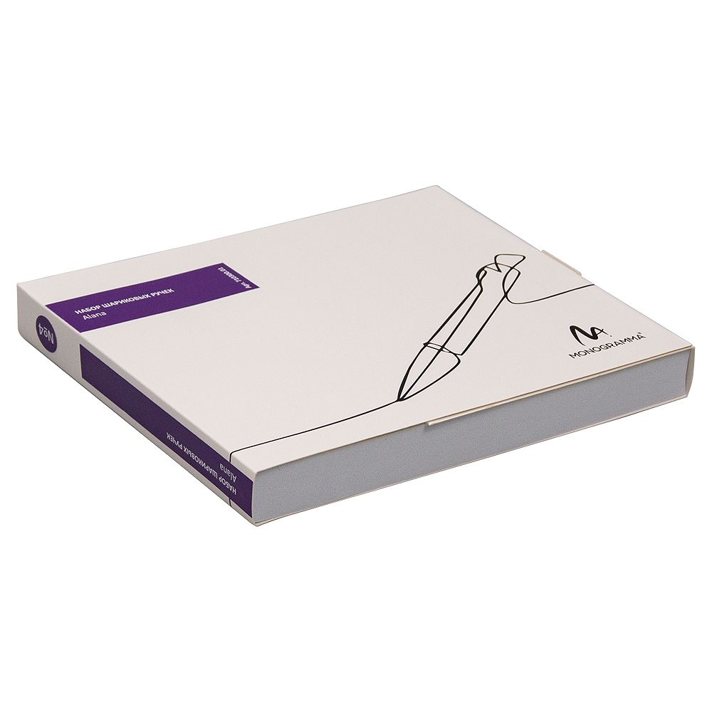 Набор шариковых ручек Print Sample №4  Alana  (9 штук) в футляре