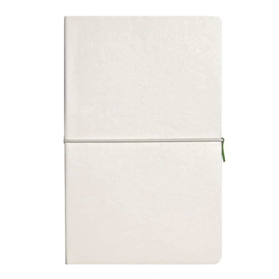 Бизнес-блокнот А5  "Franky" , зеленый/белый,  в линейку