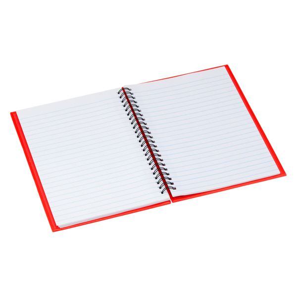 Блокнот на пружине VALLE, красный