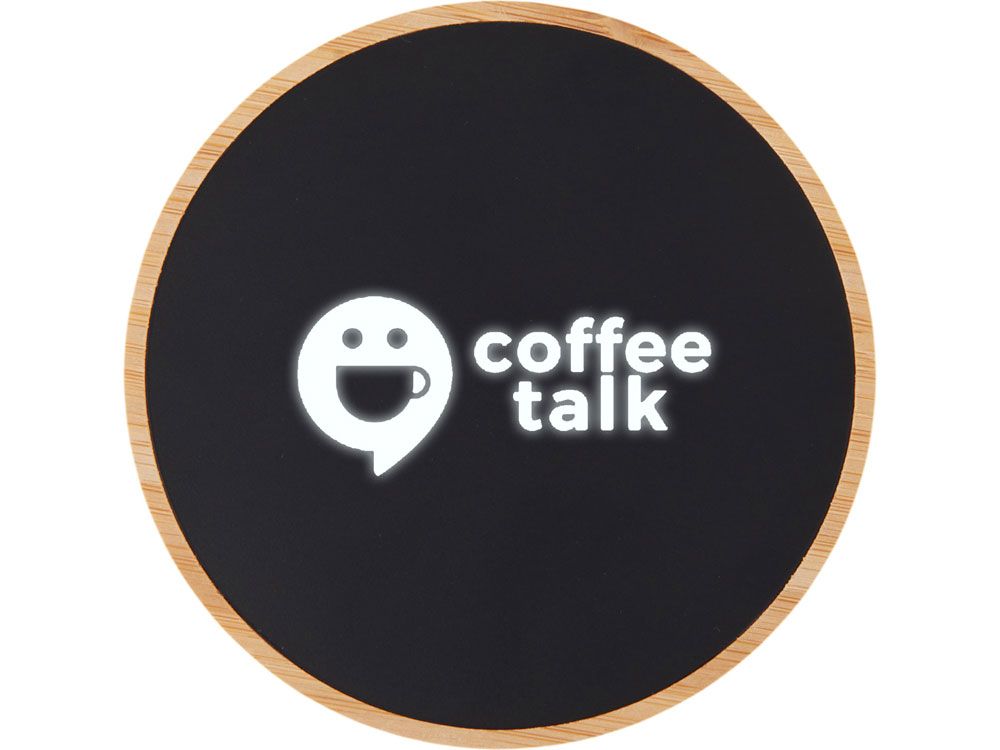 Беспроводное зарядное устройство с подсветкой лого «Reedia S3», 15 Вт