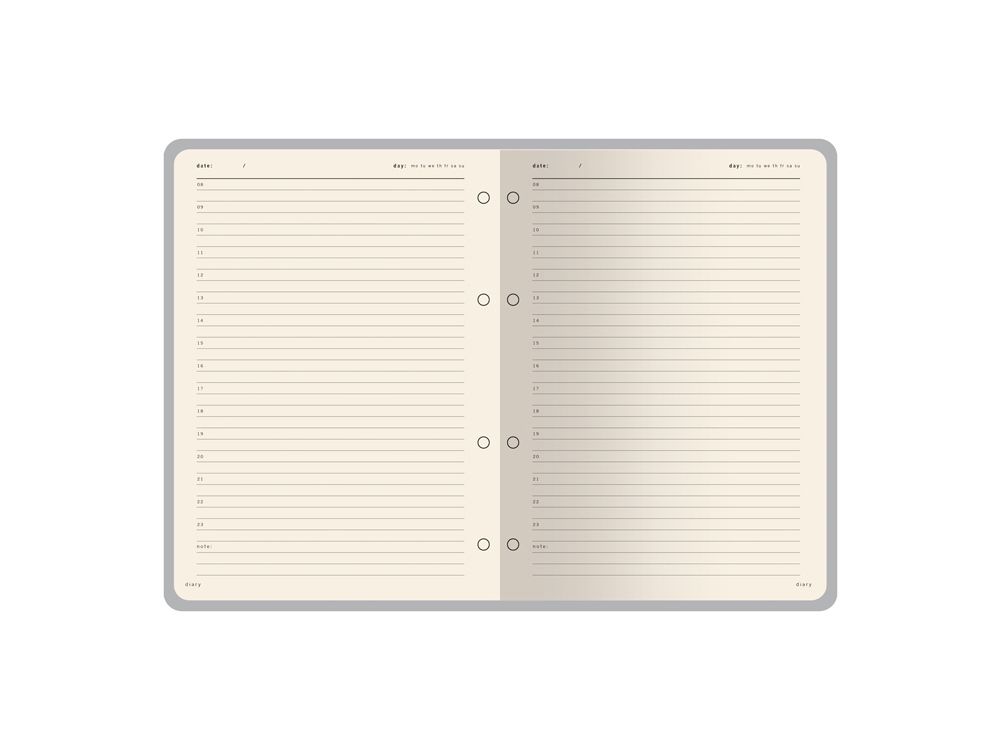 Ежедневник недатированный B5 "Toscana", серый