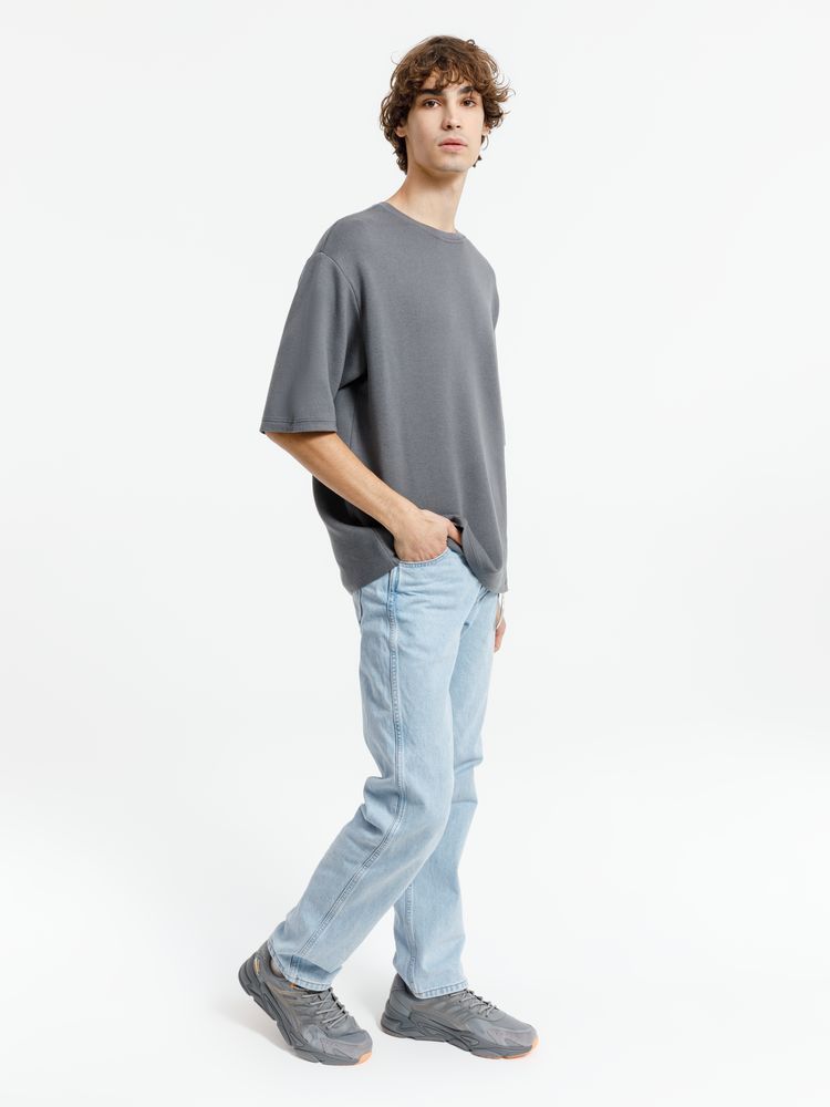 Джемпер с коротким рукавом Siluetti Volumica, серый, размер XS/S