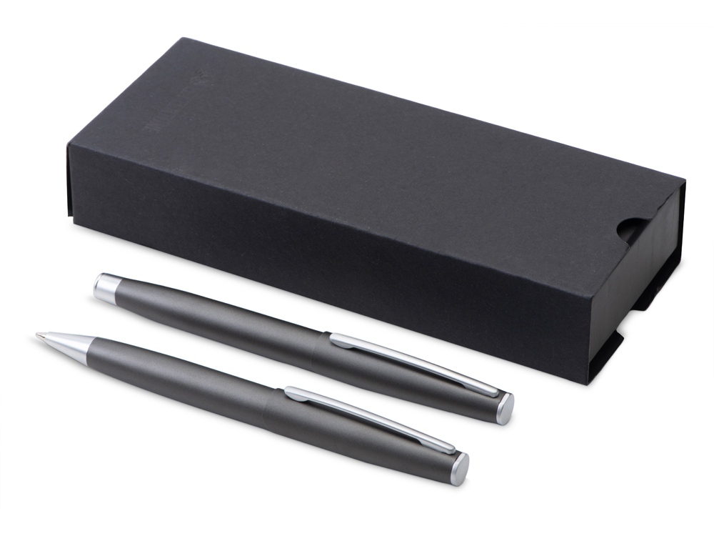 Сет ручек "Roosevelt" шариковая и роллер, цвет оружейной стали