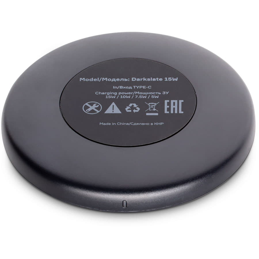 Беспроводное зарядное устройство Accesstyle Darkslate 15W,  черный