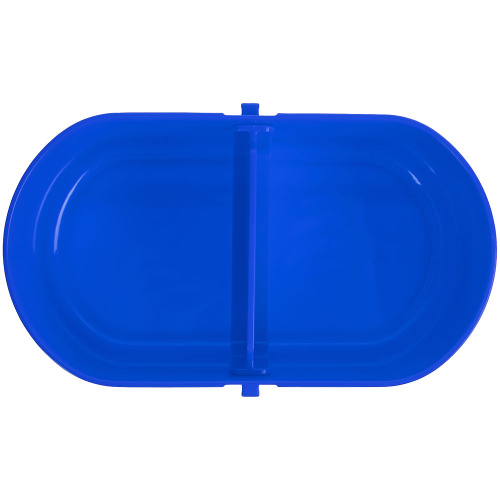 Ланчбокс Lunch Break, синий с белым Ланчбокс Lunch Break, синий с белым