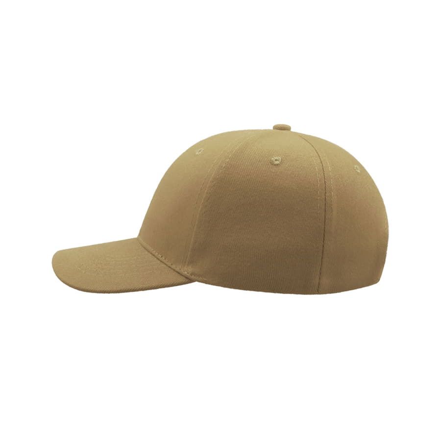 Бейсболка "LIBERTY SIX", 6 клиньев, застежка на липучке, бежевый, 100% хлопок;плотность 250 г/м2