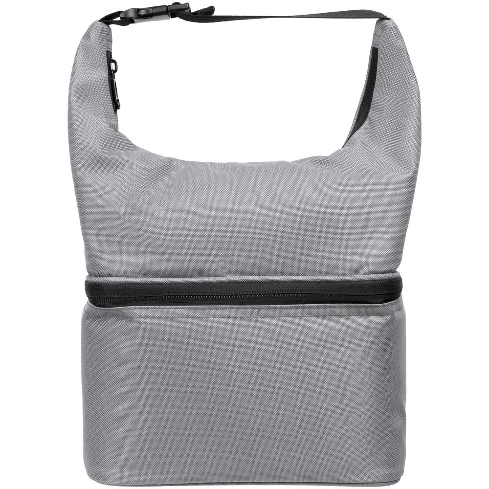 Термосумка с ланчбоксом Smakk, серая Термосумка с ланчбоксом Smakk, серая