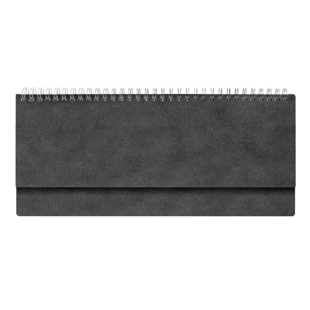 Планинг Alfa Agenda Suede 325*130 мм, серый, датированный 2024