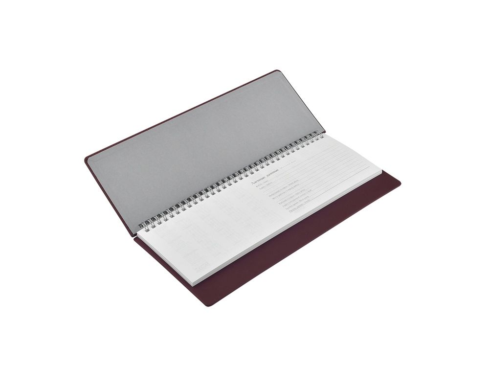 Планинг датированный «Velvet» 2026, бордовый