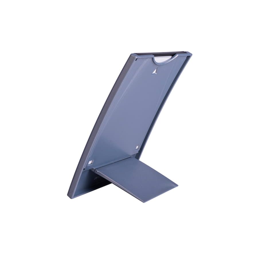 Календарь настольный на 2 года; серебристый с черным; 12,5х16 см; пластик