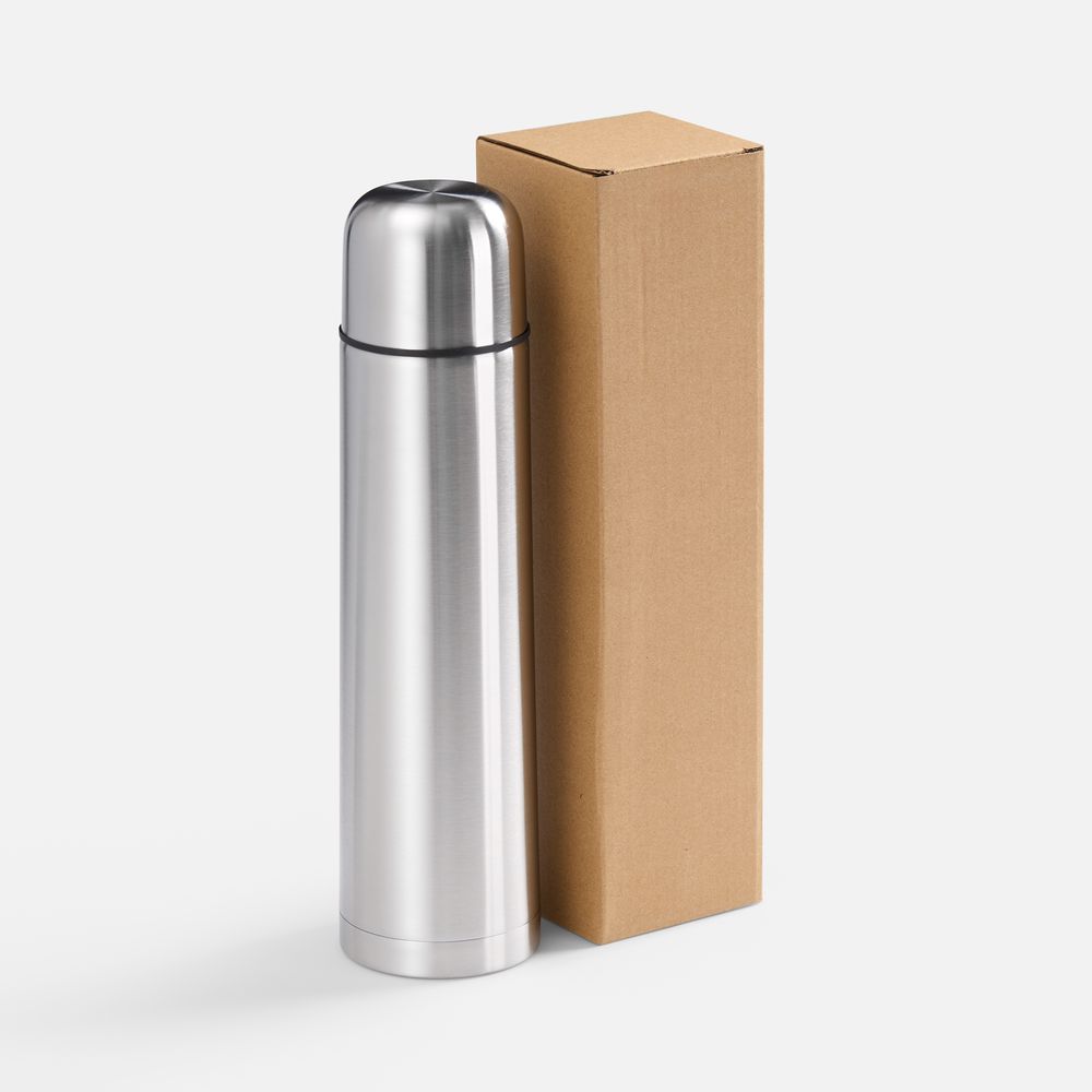 Термос Plain 1000, ver.2, серебристый