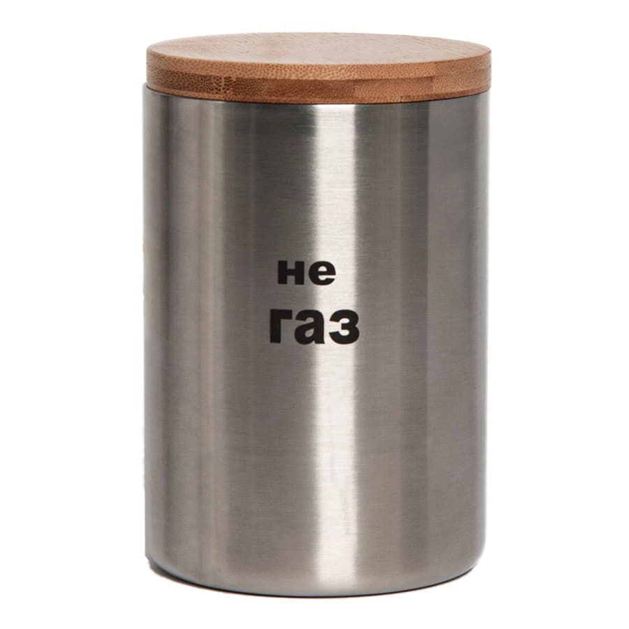 Термокружка BAMBOO с крышкой, 350мл. серебристый, нержавеющая сталь, бамбук