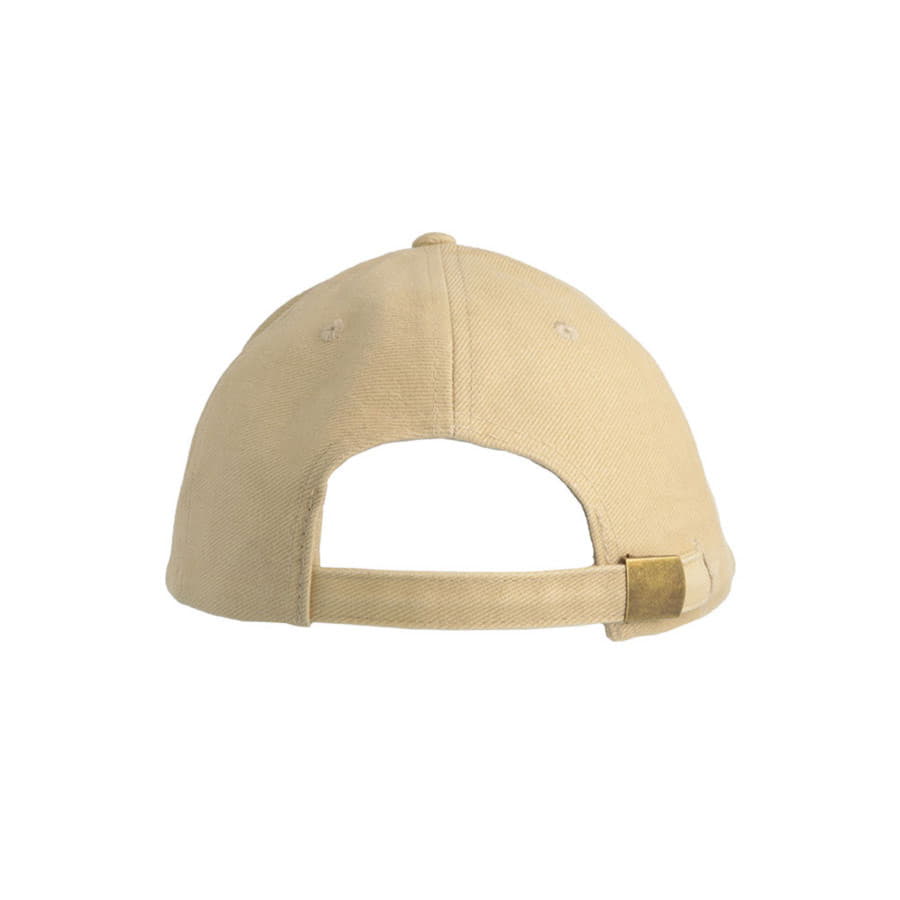 Бейсболка "PILOT", 6 клиньев, металлическая застежка, бежевый, 100% хлопок; плотность 320 г/м2