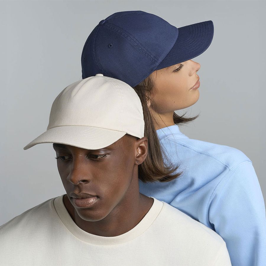 Бейсболка "DAD HAT-S FIVE", 5 клиньев, металлическая застежка, бежевый, 80% органический хлопок, 20% переработанный хлопок, 270 г/м2