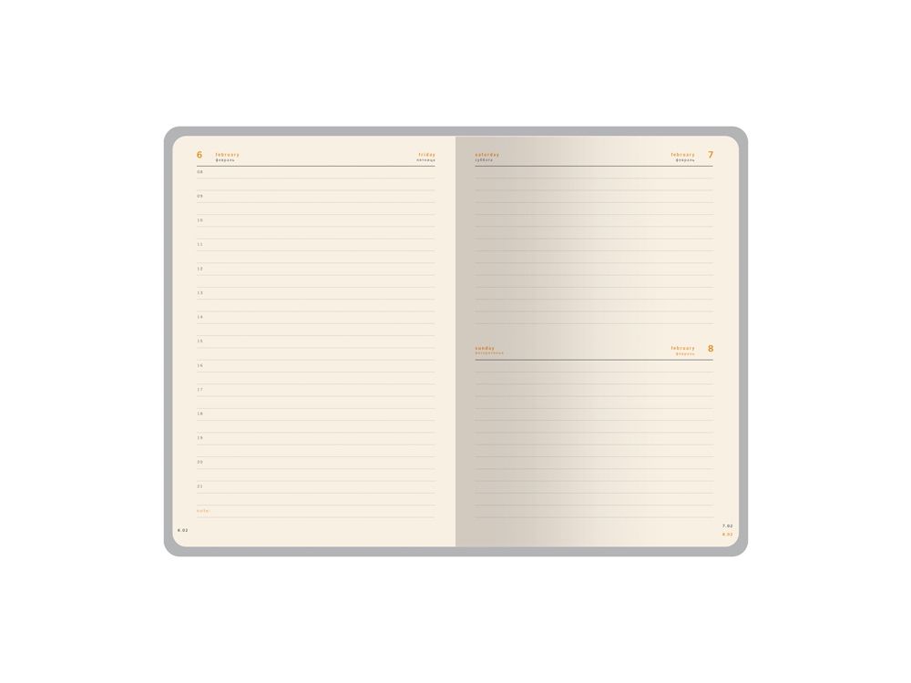 Ежедневник А5 датированный "Boston" 2026, бордовый с серым обрезом