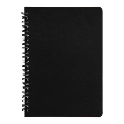 Блокнот на двойной пружине HELIX, 143 х 205 мм, черный, блок в линейку