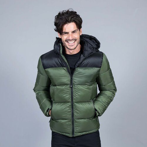 Куртка мужская "SIBERIA", камуфляж серый, чёрный, S, 100% нейлон 40г/м2, наполнитель: 100% полиэстер, 530 г/м2