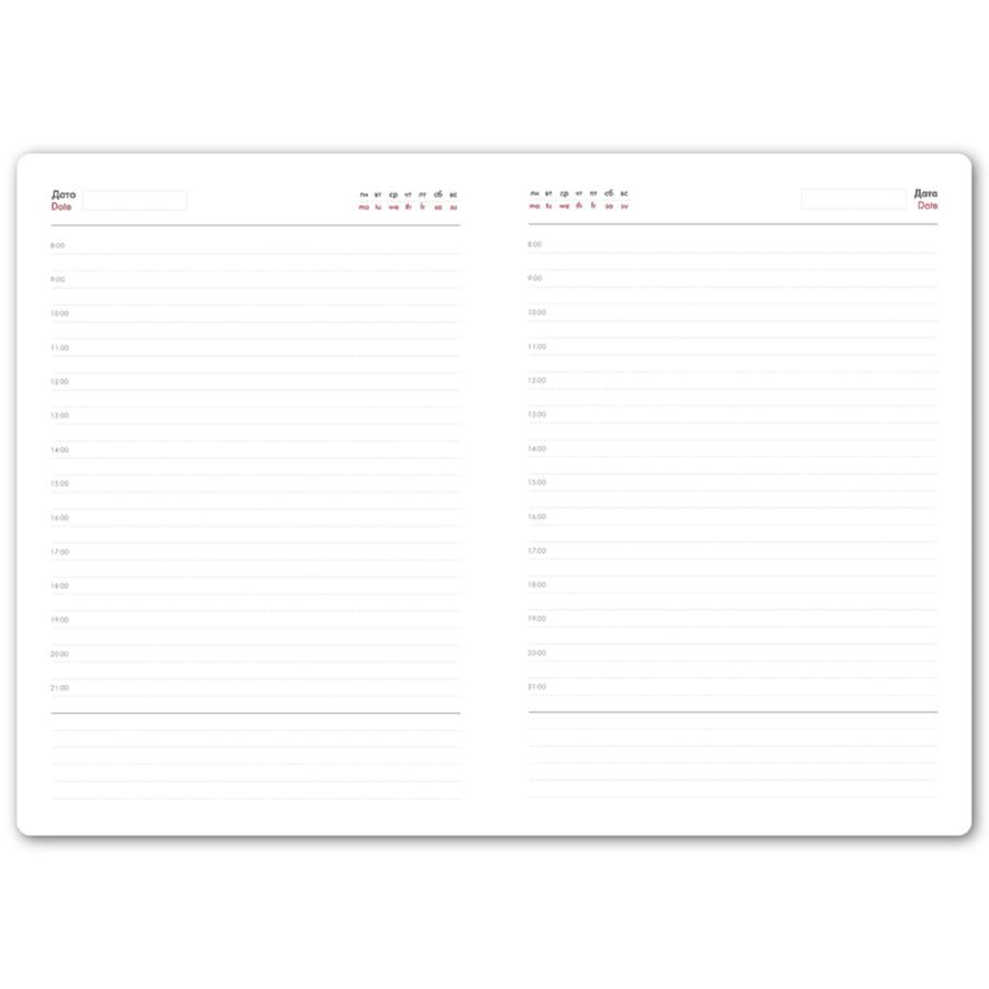 Ежедневник недатированный Duncan, А5,  белый, белый блок