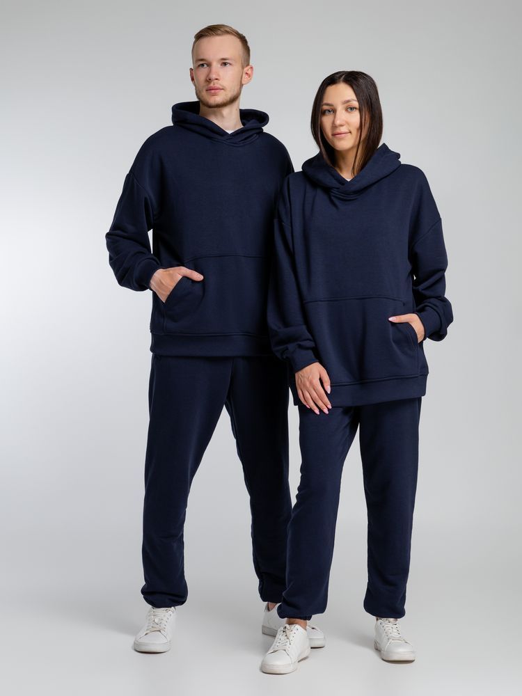 Худи оверсайз Kulonga Comfort, темно-синее, размер M/L