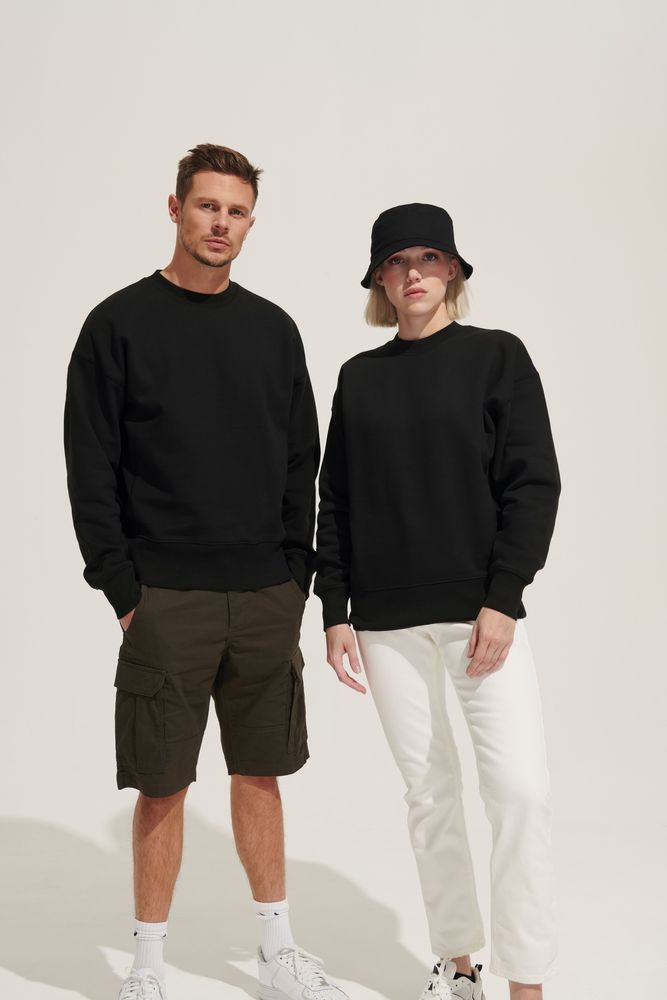 Свитшот унисекс Authentic, черный, размер XS