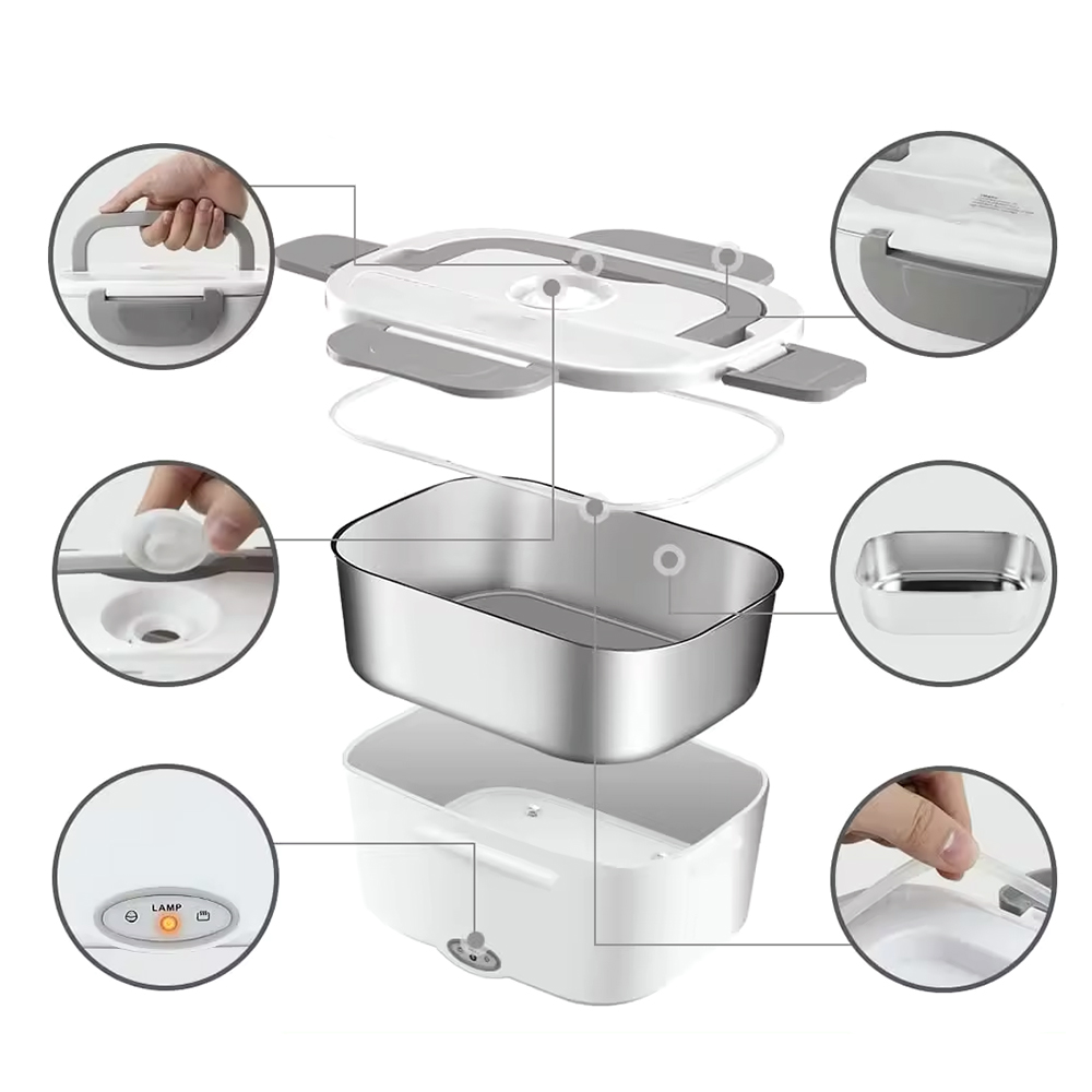 Ланчбокс с подогревом Samovar, серый Ланчбокс с подогревом Samovar, серый