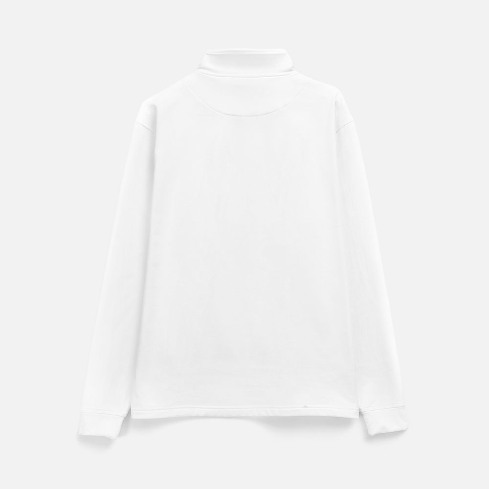 Свитшот на молнии из бифлекса Morfiss, белый, размер XS/S