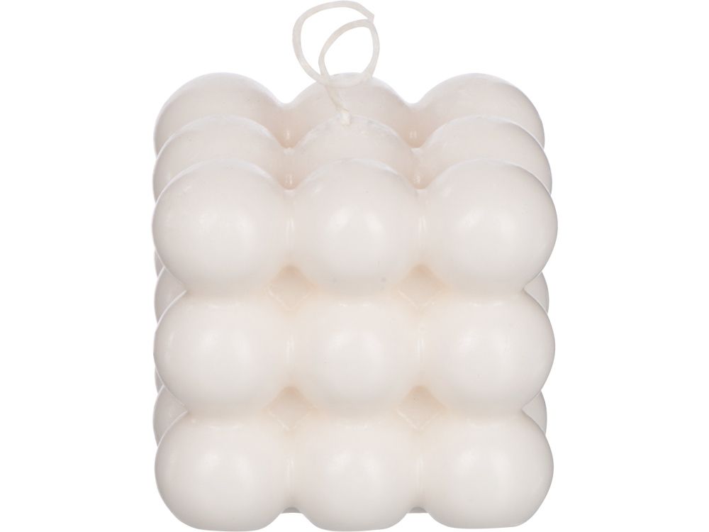 Свеча "шарики" без отдушки, белый