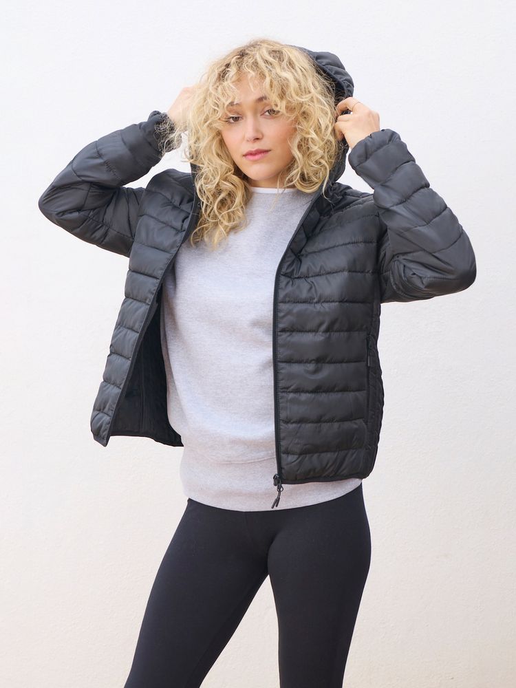 Куртка с капюшоном женская Stream Women, черная, размер S