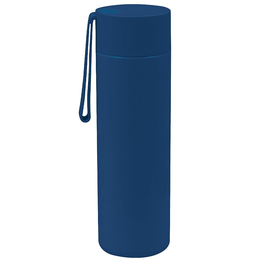 Термос стальной Бастион Плюс двухстеночный с вакуумной изоляцией 500 мл, темно-синий
